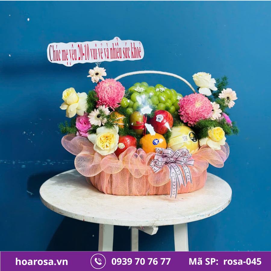 Giỏ Trái Cây Bích Thủy #045 – trái cây nhập khẩu
