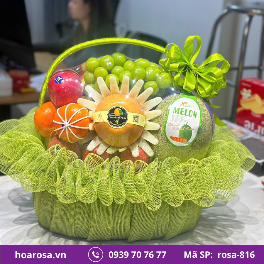 Giỏ Trái Cây Bích Thủy #816 – trái cây nhập khẩu
