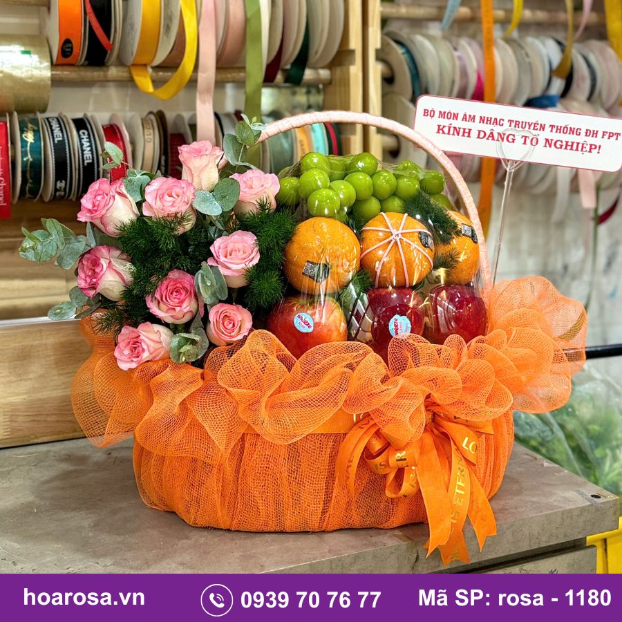 Giỏ Trái Cây Bích Thủy #1180 – trái cây nhập khẩu