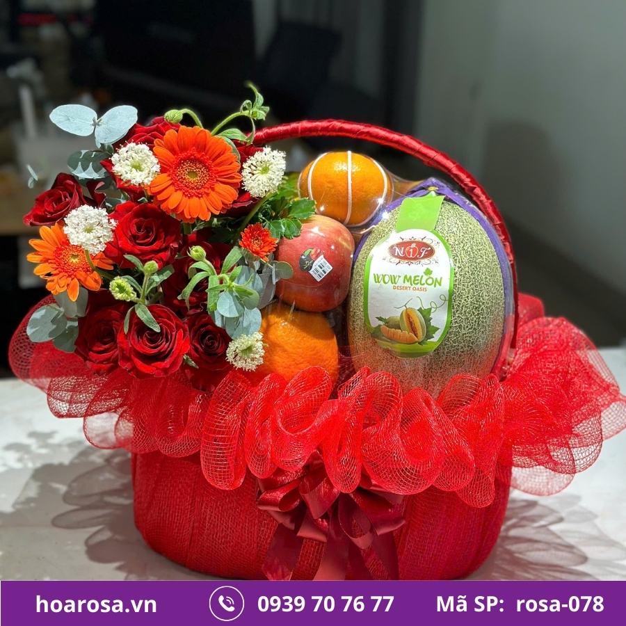 Giỏ Trái Cây Bích Thủy #078 – trái cây nhập khẩu