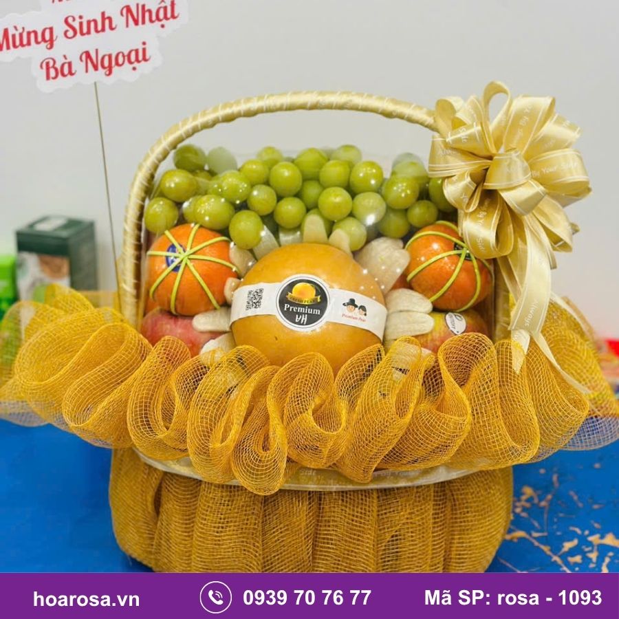 Giỏ Trái Cây Bích Thủy #1093 – trái cây nhập khẩu