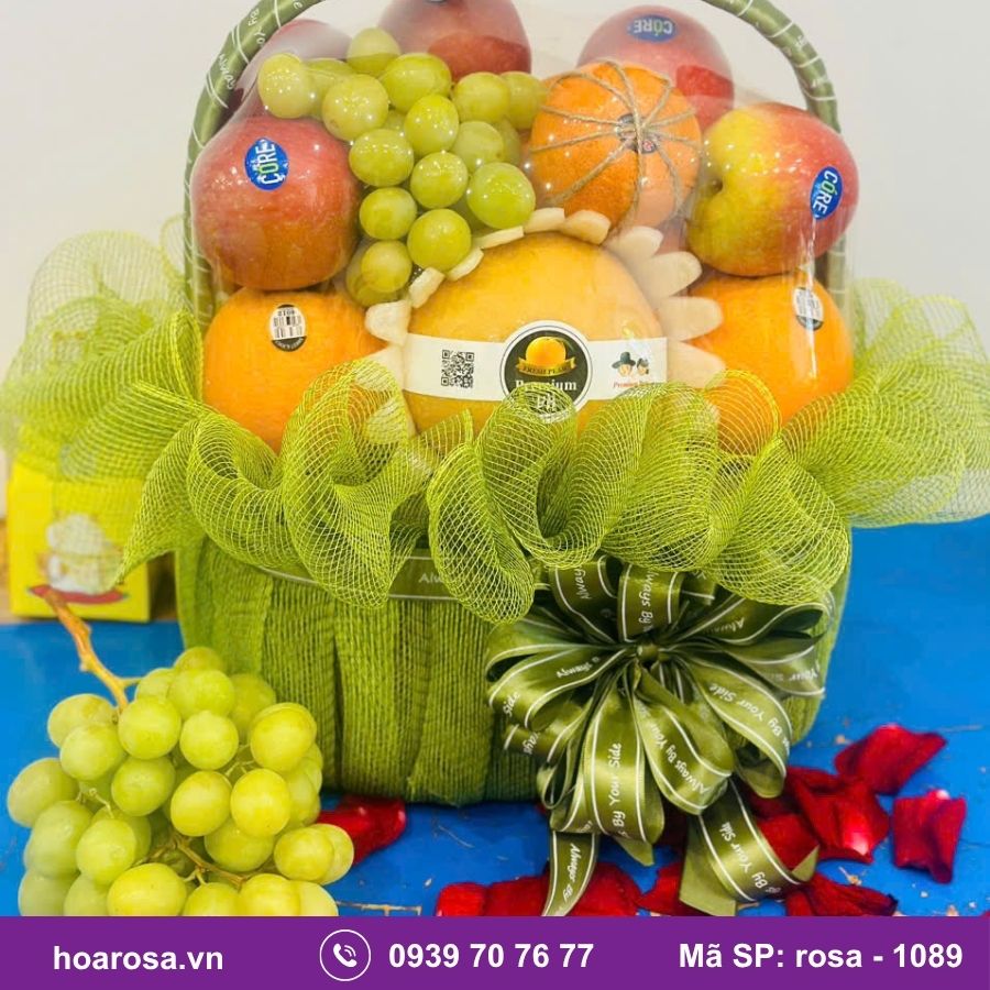 Giỏ Trái Cây Bích Thủy #1089 – trái cây nhập khẩu